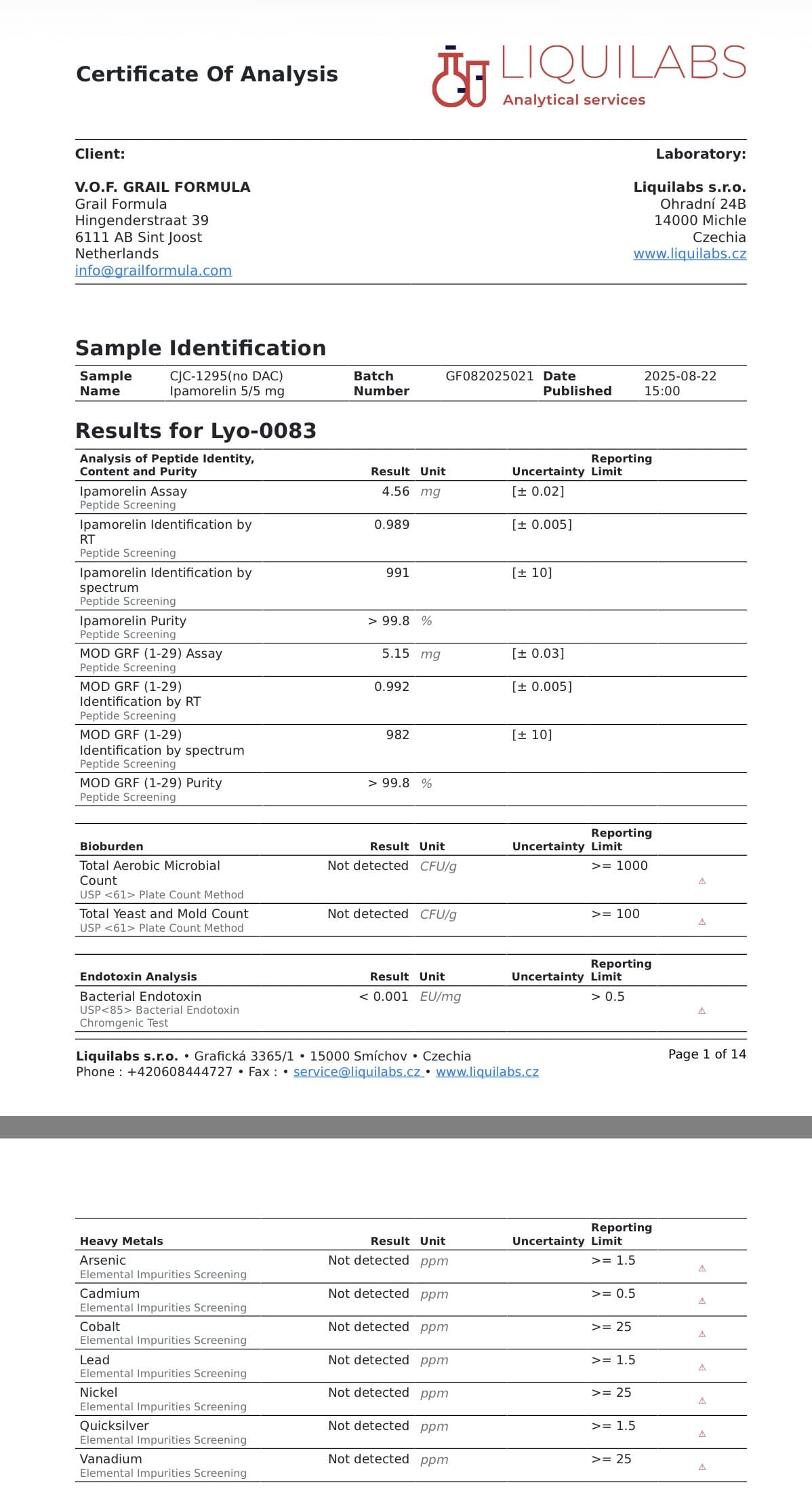 CJC-1295 (no dac) 5mg + Ipamorelin 5mg - Image 2