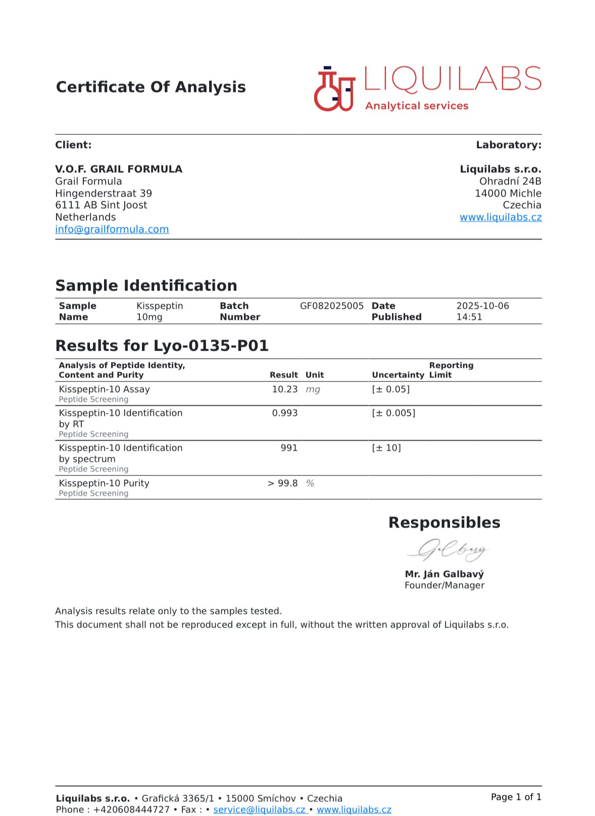 Kisspeptin 10mg - Image 2