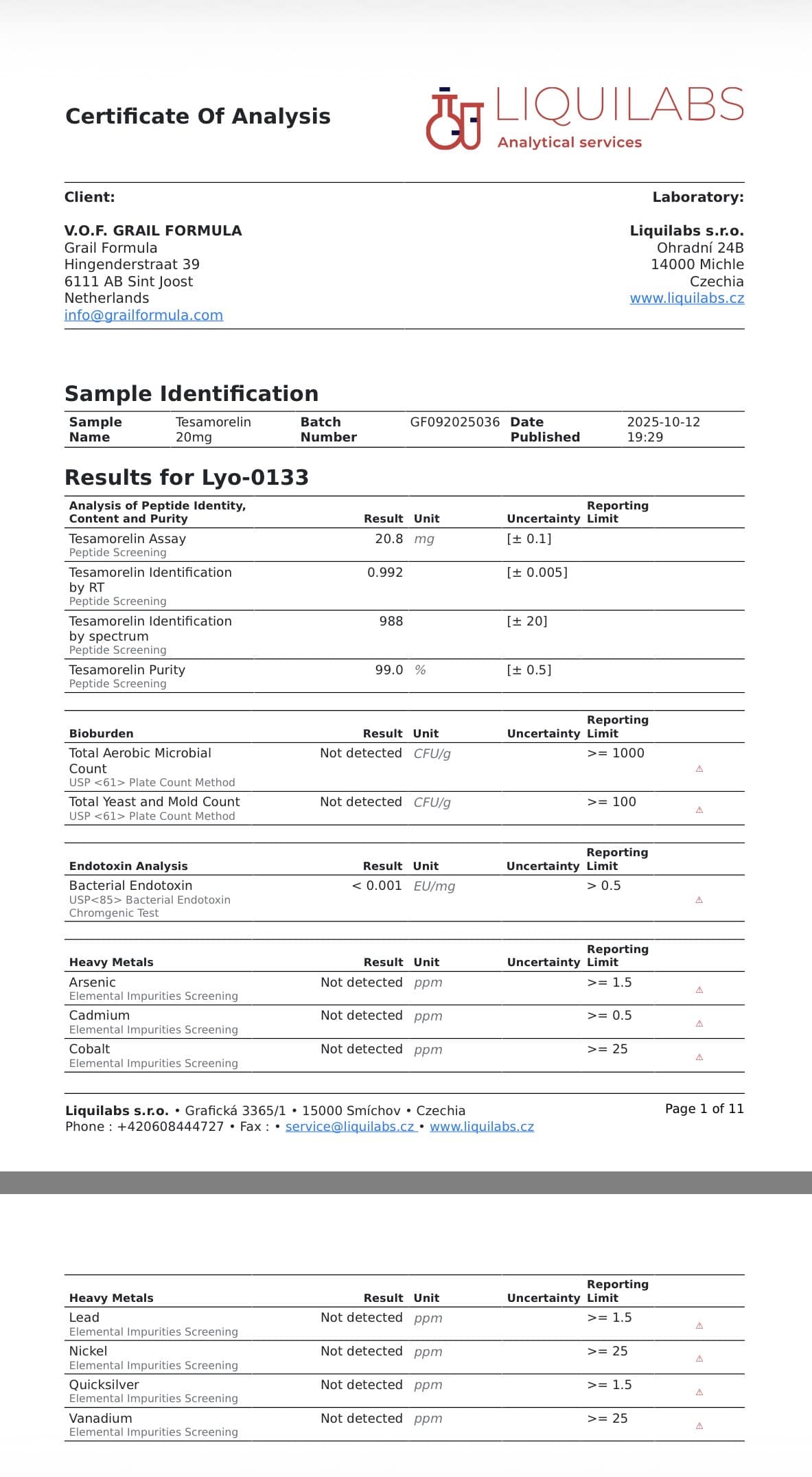 Tesamorelin 20mg - Image 2