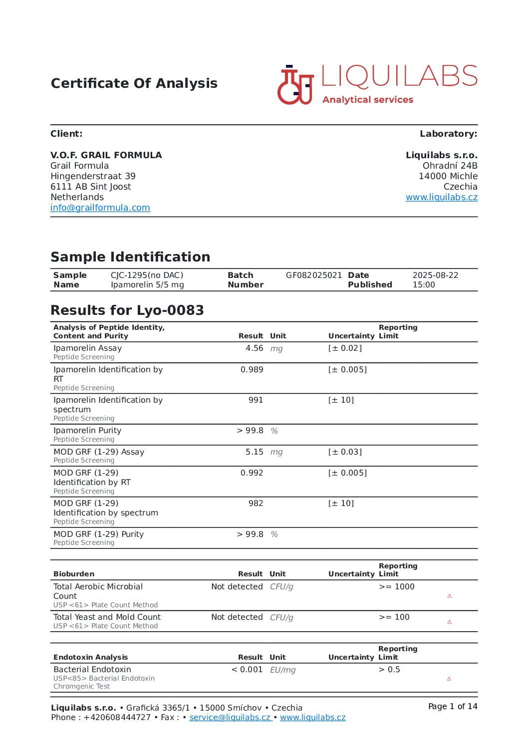 CJC-1295 (no dac) 5mg + Ipamorelin 5mg - Image 2