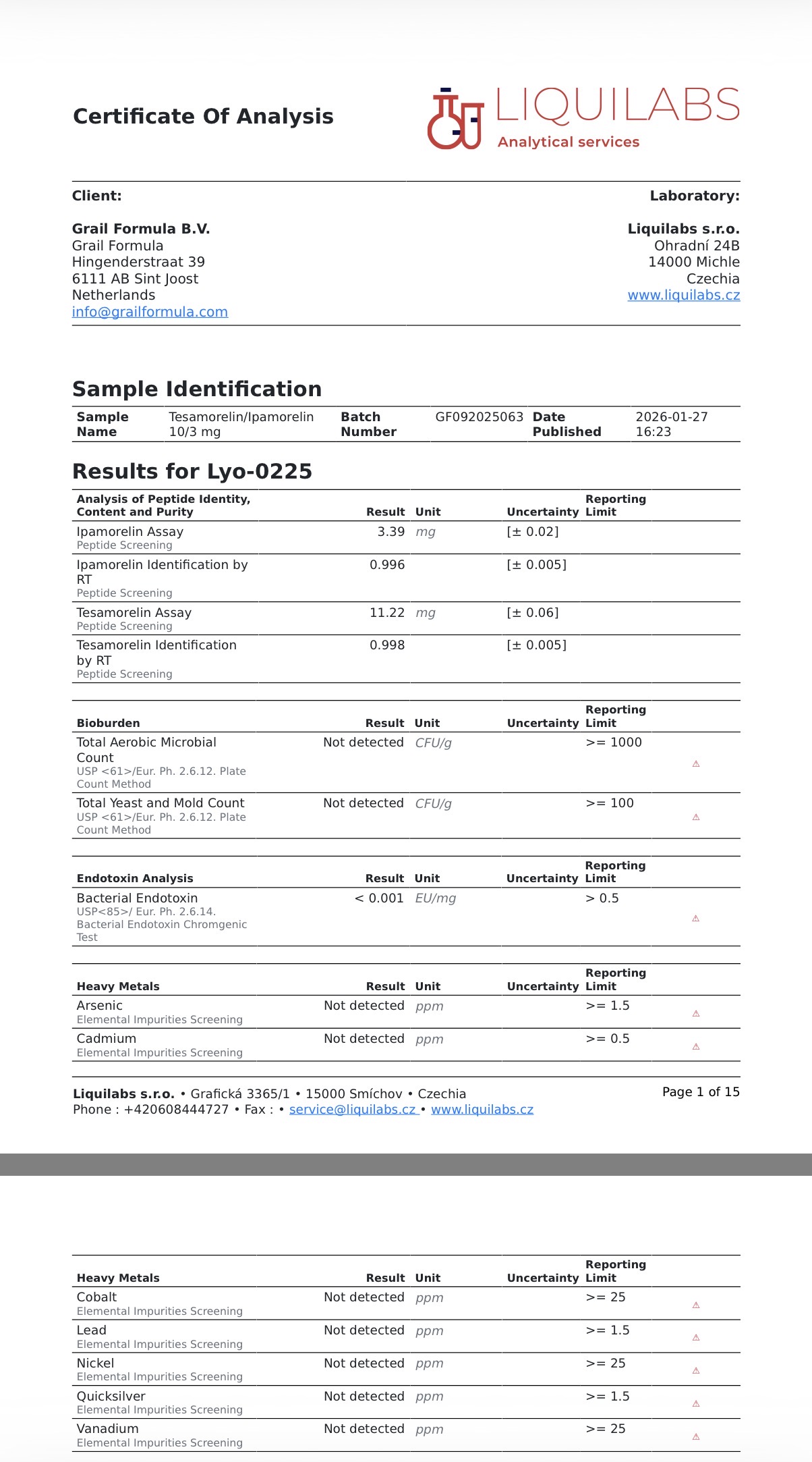 Tesamorelin + Ipamorelin Blend 10mg / 3mg - Image 2